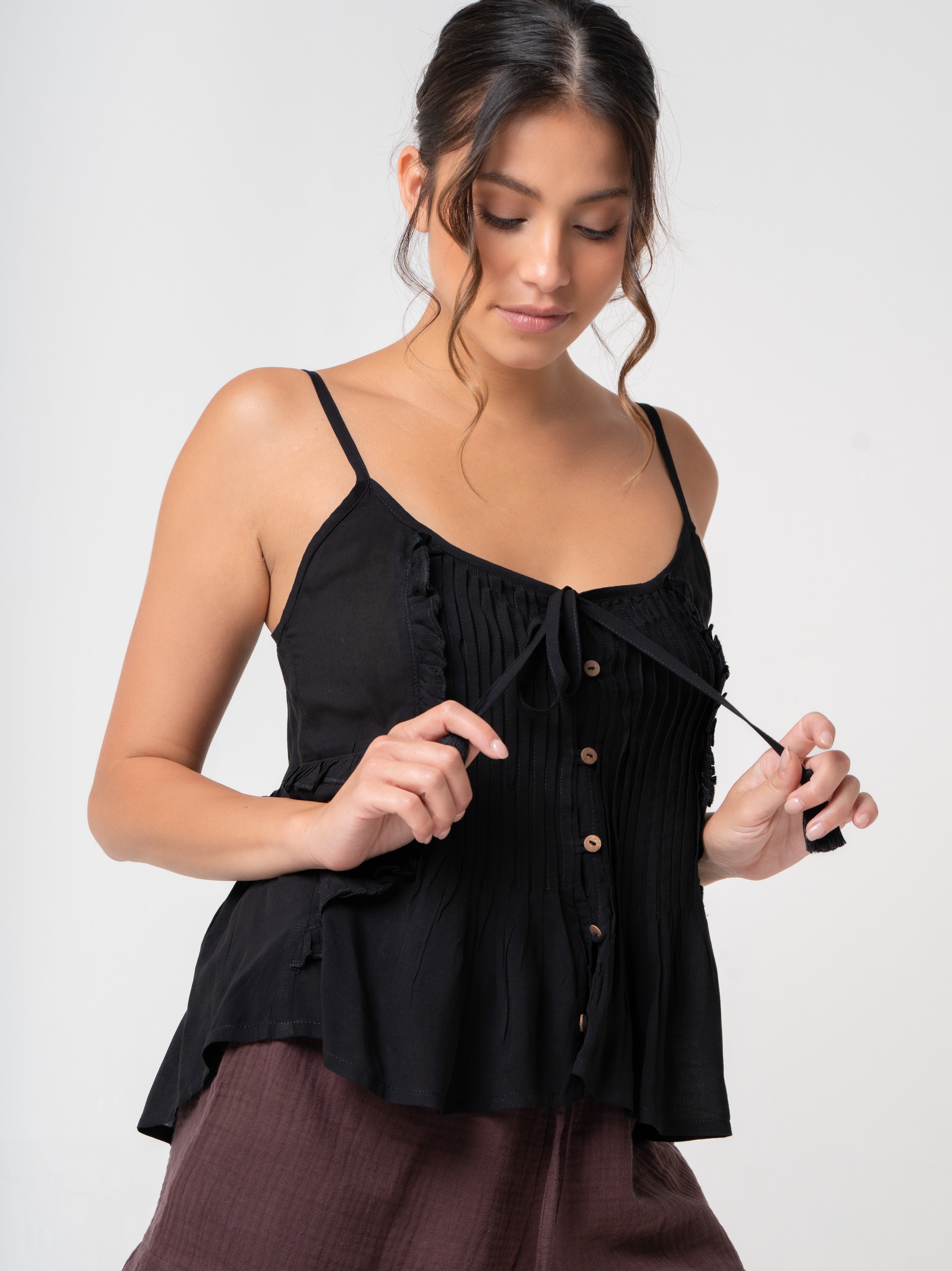 ALPHABET CITY TOP BLACK